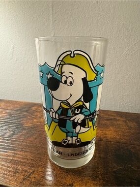 Vintage 1976 Arby’s Underdog “Never Fear - Underdog Is Here” Bicentennial Glass
